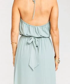 Show Me Your Mumu Bridesmaids Dresses Bridesmaid Sash ~ Silver Sage Crisp