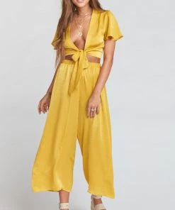 Show Me Your Mumu Explorer Pants ~ Mustard Sheen 21 Show Me Your Mumu Explorer Pants ~ Mustard Sheen
