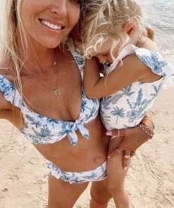 Show Me Your Mumu Madeline One Piece ~ Blue Lagoon Palm