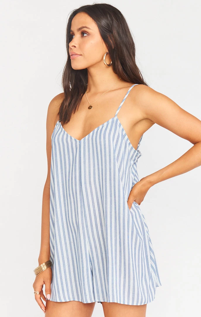 Show Me Your Mumu Rascal Romper ~ She Sails Stripe 5 Show Me Your Mumu Rascal Romper ~ She Sails Stripe