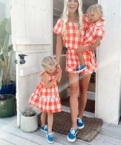 Show Me Your Mumu Dodd Ruffle Dress ~ Picnic Plaid New Mu