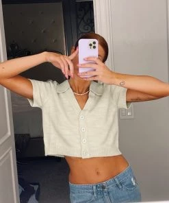 Show Me Your Mumu New Mu Scooter Sweater ~ Seafoam Knit