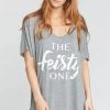 Show Me Your Mumu Tunics Benji Slinky Tunic Tee ~ Feisty Graphic