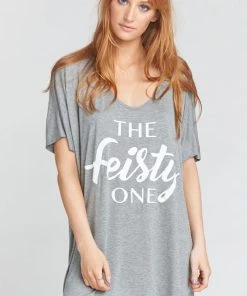 Show Me Your Mumu Tunics Benji Slinky Tunic Tee ~ Feisty Graphic
