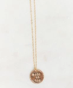 Show Me Your Mumu Accessories Paradigm Ride Or Die Necklace ~ Gold