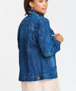 Show Me Your Mumu Drine Denim Jacket ~ Mediterranean