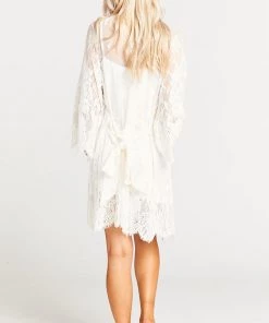 Show Me Your Mumu Lilah Lace Robe ~ White Clothes