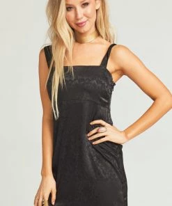 Show Me Your Mumu Aria Dress ~ Black Satin Jacquard Clothes 8 Show Me Your Mumu Aria Dress ~ Black Satin Jacquard Clothes