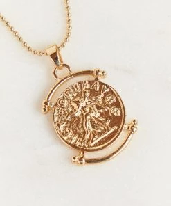 Show Me Your Mumu Accessories Devina Coin Layered Necklaces ~ Gold