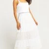 Show Me Your Mumu Laurie Maxi Dress ~ White Copa Jacquard Stripe Maternity