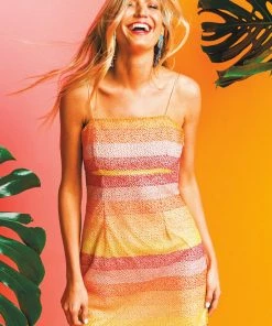 Show Me Your Mumu Clarissa Dress ~ Fiesta Sunset Stripe Clothes