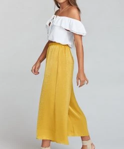 Show Me Your Mumu Explorer Pants ~ Mustard Sheen 25 Show Me Your Mumu Explorer Pants ~ Mustard Sheen