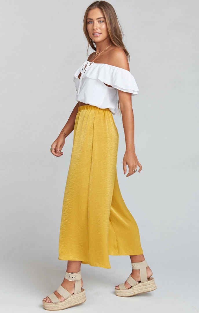 Show Me Your Mumu Explorer Pants ~ Mustard Sheen 13 Show Me Your Mumu Explorer Pants ~ Mustard Sheen