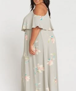 Show Me Your Mumu Dresses Caitlin Ruffle Maxi Dress ~ Lily Showers