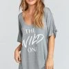 Show Me Your Mumu Tunics Benji Slinky Tunic Tee ~ Wild Graphic