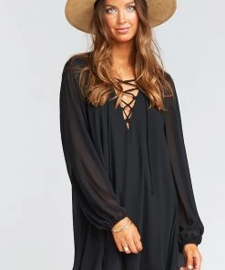 Show Me Your Mumu Thunderbird Dress ~ Black Chiffon