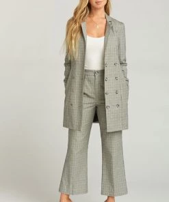 Show Me Your Mumu Bottoms Clover Straight Flare Pants ~ London Calling Plaid