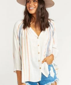 Show Me Your Mumu Clothes Catalina Cup Tunic ~ Desert Dreaming Stripe