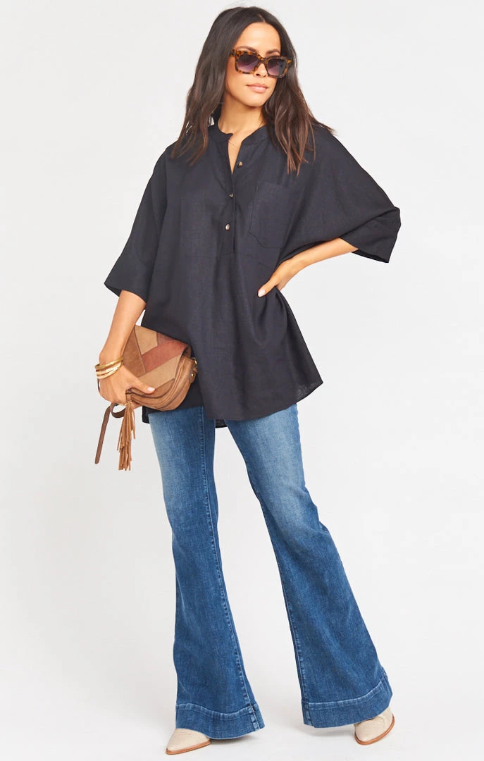 Show Me Your Mumu Horton Tunic ~ Black Linen 9 Show Me Your Mumu Horton Tunic ~ Black Linen