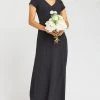 Show Me Your Mumu Geneva Gown ~ Black Stretch Crepe