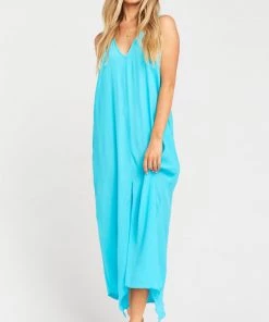 Show Me Your Mumu Brandi Dress ~ Turquoise Crepe