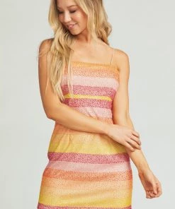 Show Me Your Mumu Clarissa Dress ~ Fiesta Sunset Stripe Clothes