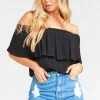 Show Me Your Mumu Clothes Bungalow Bubble ~ Black Crepe