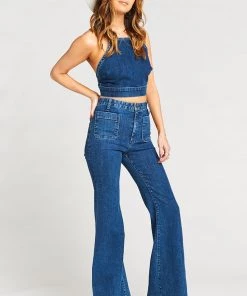 Show Me Your Mumu New Mu Farrah Trouser Flare Regular ~ Downpour