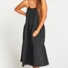 Show Me Your Mumu May Maxi Dress ~ Black Crinkle Gauze