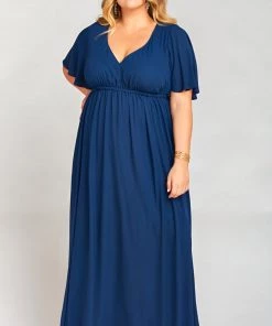 Show Me Your Mumu Emily Empire Maxi Dress ~ Rich Navy Crisp 27 Show Me Your Mumu Emily Empire Maxi Dress ~ Rich Navy Crisp