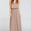 Show Me Your Mumu Kendall Maxi Dress ~ Dune Chiffon Bridesmaids Dresses