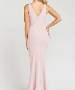 Show Me Your Mumu Morgan Gown ~ Vintage Rose Stretch Crepe