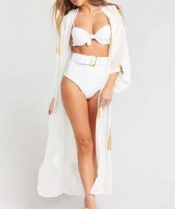 Show Me Your Mumu Swim Barbados Belted Bottom ~ White Eyelet 15 Show Me Your Mumu Swim Barbados Belted Bottom ~ White Eyelet