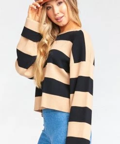 Show Me Your Mumu Scholar Sweater ~ Hubble Stripe Knit