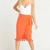 Show Me Your Mumu Anjolie Wrap Skirt With Tassels ~ Bellini 1 Show Me Your Mumu Anjolie Wrap Skirt With Tassels ~ Bellini