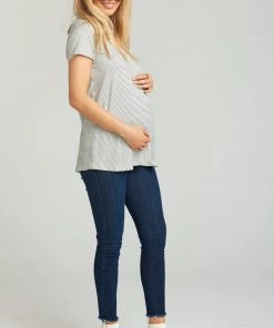 Show Me Your Mumu Denim Maternity Soho Skinnies ~ Thunder