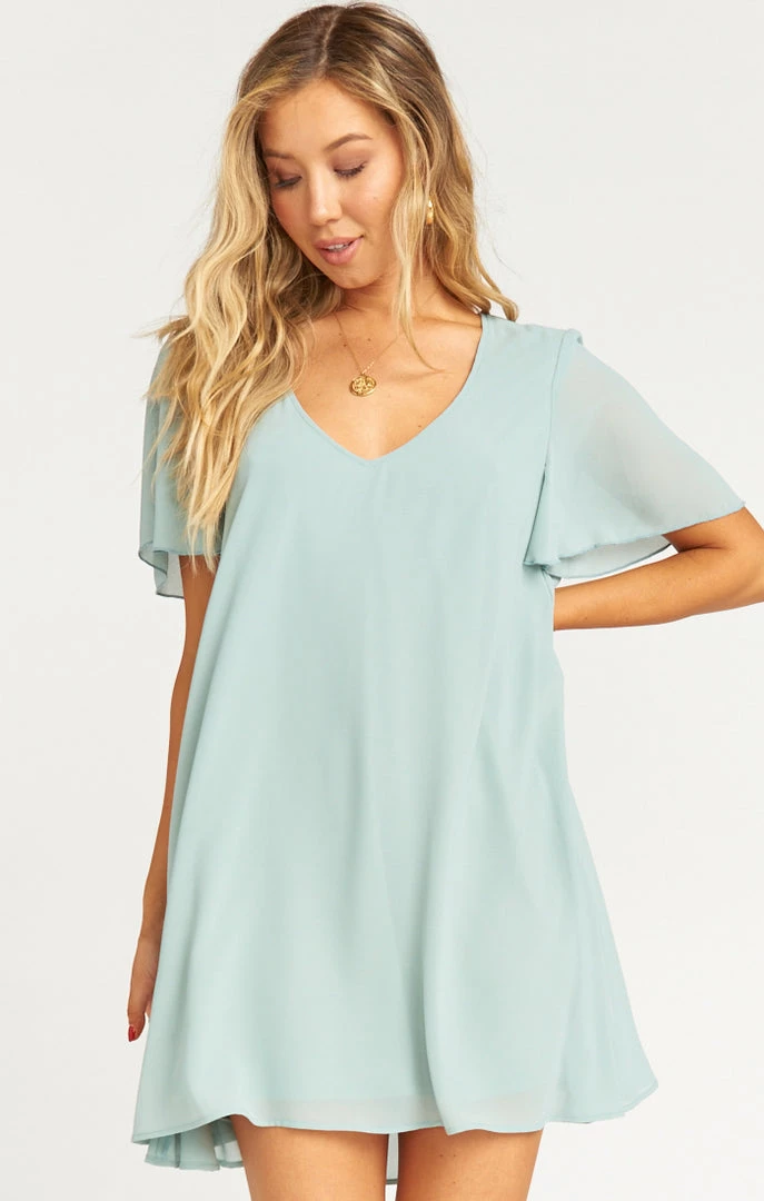 Show Me Your Mumu Clothes Kylie Mini Dress ~ Silver Sage 5 Show Me Your Mumu Clothes Kylie Mini Dress ~ Silver Sage