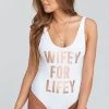 Show Me Your Mumu New Mu Topanga Tank One Piece ~ Wifey For Lifey Graphic
