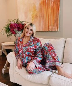Show Me Your Mumu Classic PJ Set ~ Positano Paisley Satin