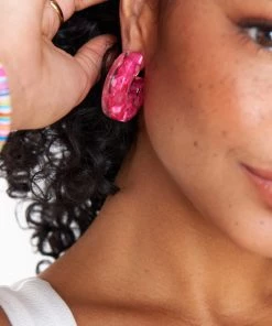 Show Me Your Mumu Arabella Resin Earrings ~ Pink