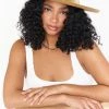 Show Me Your Mumu Lack Of Color Val Diamond Wide Brim Hat ~ Desert Tan