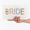 Show Me Your Mumu Bride Clutch Bag ~ Beaded White And Multi New Mu