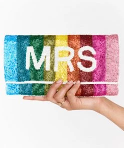 Show Me Your Mumu MRS Clutch Bag ~ Rainbow Beaded