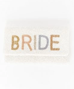 Show Me Your Mumu Bride Clutch Bag ~ Beaded White And Multi New Mu