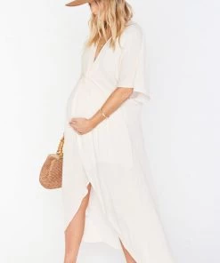 Show Me Your Mumu Get Twisted Maxi Dress ~ Shell White New Mu 15 Show Me Your Mumu Get Twisted Maxi Dress ~ Shell White New Mu
