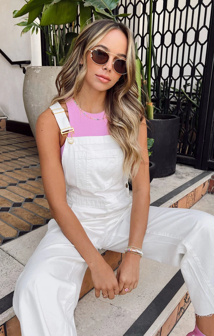 Show Me Your Mumu New Mu Marfa Overalls ~ Off White Denim 4 Show Me Your Mumu New Mu Marfa Overalls ~ Off White Denim