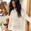Show Me Your Mumu Paula Pullover ~ White Crochet New Mu
