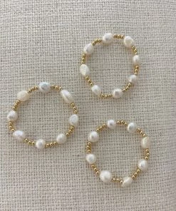 Show Me Your Mumu New Mu ALV Jewels Cocoa Bracelet ~ Ivory & Gold