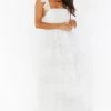 Show Me Your Mumu Fairytale Maxi Dress ~ White Tulle New Mu