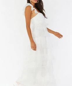 Show Me Your Mumu Fairytale Maxi Dress ~ White Tulle New Mu